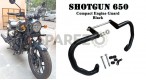 Fit For Royal Enfield Shotgun 650 Compact Engine Guard Pair Black - SPAREZO